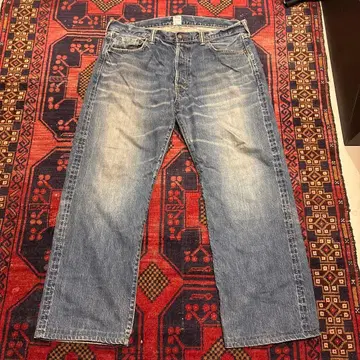 PRPS 퍼스트 모델 데님 팬츠 w38 보라색 밑단