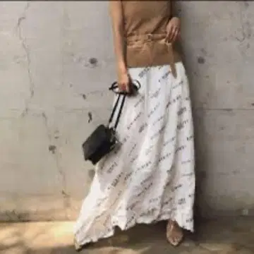 AMERI PASSCODE RANDOM SKIRT 주름 가공 롱 스커트