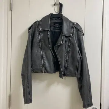 ZARA 그레이 라이더 자켓 M