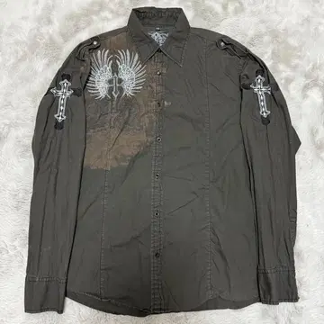 ROAR y2k 헤이세이 시크 스타일 십자가 셔츠