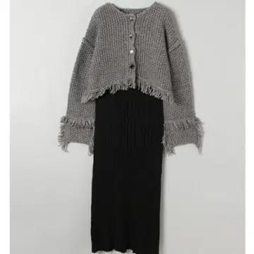 지나시스 프린지 니트 원피스 세트