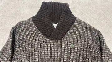 라코스테 파브리카제 [3] 로우 게이지 긴팔 니트 브라운