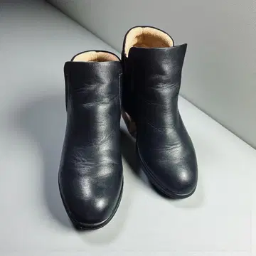 내추럴라이저 사이드 고어 부츠 가죽 스웨이드 절개 블랙 22.5