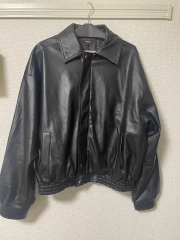 블랙 가죽 자켓 인조 가죽