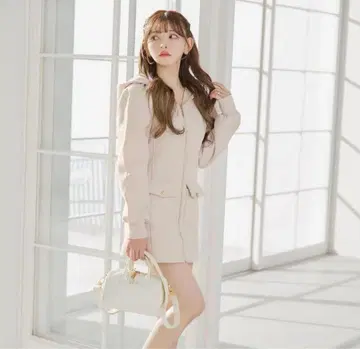 Rady 집업 후드티 핑크 원피스 후드 부착