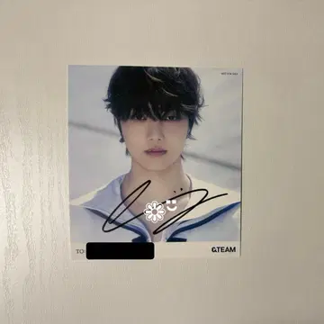 &TEAM EJ 위주 친필 사인 파랑 오프라인 이벤트