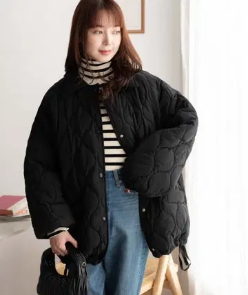 WEGO 퀼팅 블루종 아우터