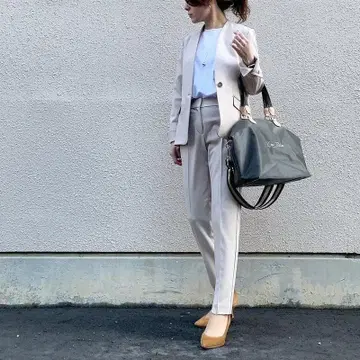 플라스테 셋업 팬츠 브러쉬드 백 S/XS 베이지