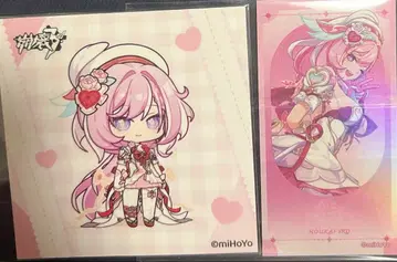 붕괴3rd 아키하바라 특전 필오프 스티커 카드 엘리시아 2장 세트