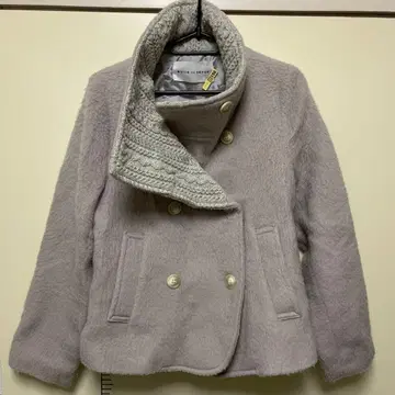 bulle de savon 연보라색 더블 버튼 자켓