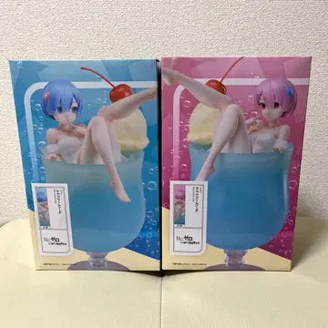 리제로 렘 라무 크림 소다 피규어