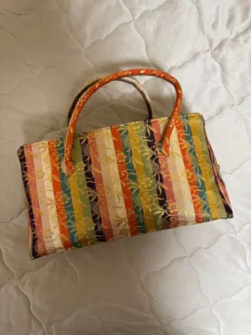 리큐 일본 의류용 백 다색 스트라이프