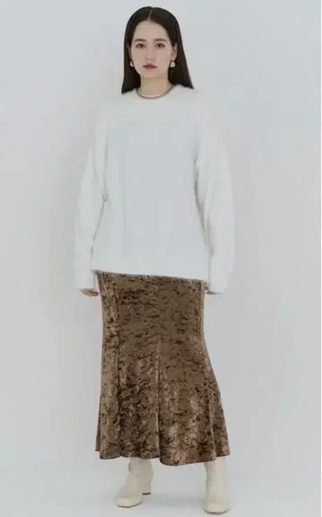 tinajojun 머메이드 스커트 롱 스커트 벨로아 미사용 새상품