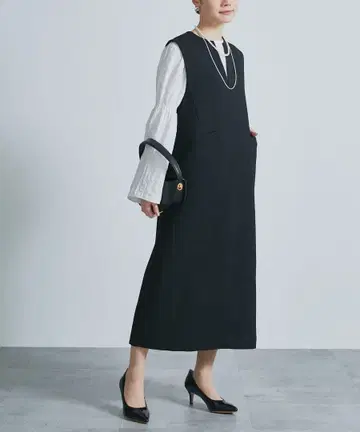 [ 미사용 새상품 ] 키 넥 레이어드 원피스 어반리서치 로쏘 블랙