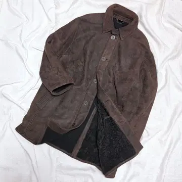 빈티지 다나카란 DONNA KARAN 오일드 무스탕 블루종 자켓