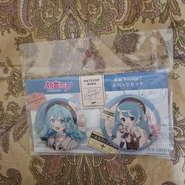 하츠네 미쿠 Bon Voyage! 캔뱃지 세트 Art by 아카모쿠/베니