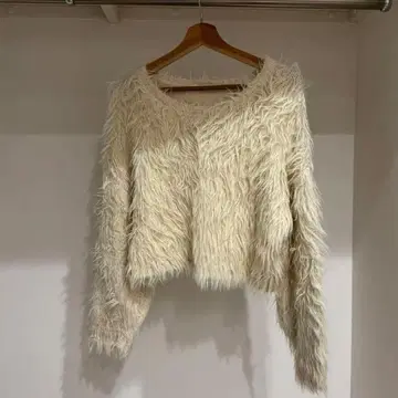 Sea room Lynn 샤기 니트 화이트