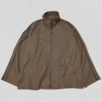 epnok 하이넥 풀 집업 플리스 자켓 남성용 브라운 L