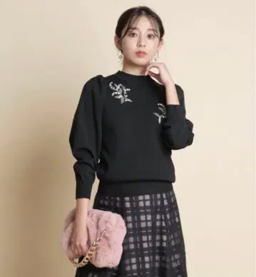 새상품 택 저스길리티 꽃 비쥬 니트 2