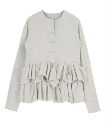 titivate 프릴 헴 니트 가디건