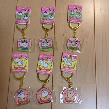 치이카와 (먼작귀) 지역 한정 키링 3개 세트 x 2 (오카야마)