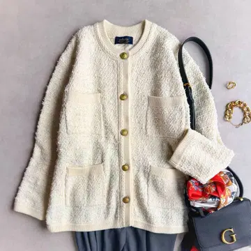 새상품급 저널 스탠다드//TWEEDY 니트 자켓 트위드 가디건