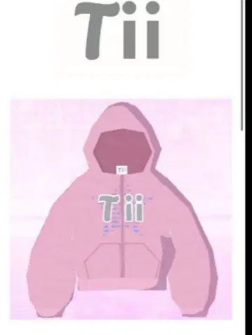 Tii 핑크 후드티 별 모양 디자인