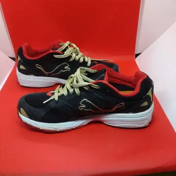 Puma 러닝화 블랙/골드 26cm