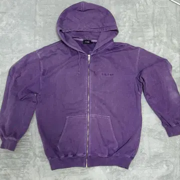 XLARGE 퍼플 풀 집업 후드티 M
