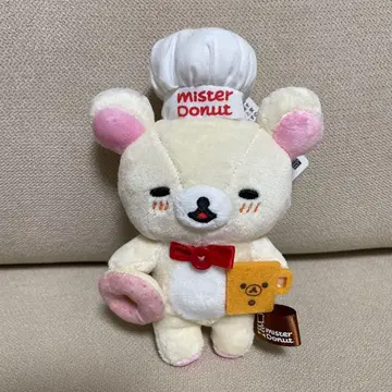 코리락쿠마 봉제 인형 미스터도넛 콜라보