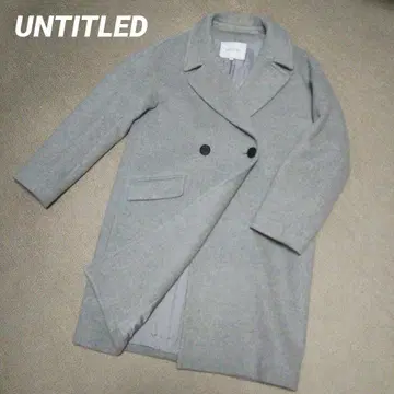 언타이틀 UNTITLED 코트 체스터 코트 울 M 그레이