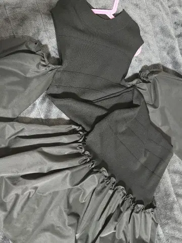 eimyistoire 블랙 슬리브리스 롱 원피스