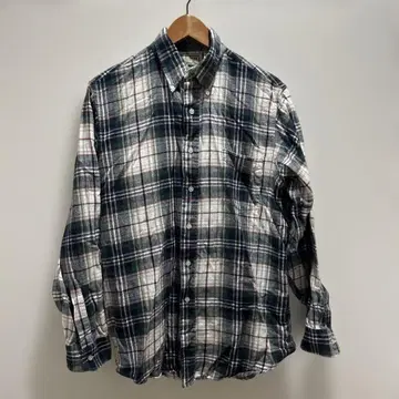 80년대 USA 엘엘빈 체크 셔츠 타탄 옴브레