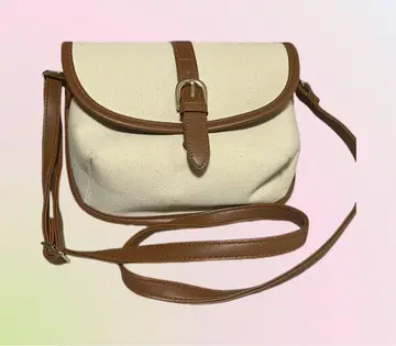 베이지 플랩 숄더백