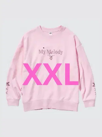 유니클로 UNIQLO 산리오 마이멜로디 콜라보 맨투맨 트레이닝복 XXL