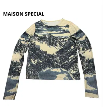 MAISON SPECIAL 랜드스케이프 프린트 상의