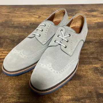 [ 미사용 ] a.testoni 아테스토니 윙 칩 스웨이드 신발