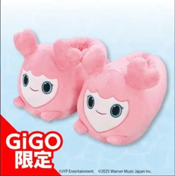 GiGO 한정판 봉제 인형 슬리퍼 핑크