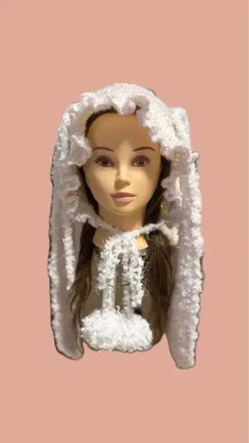 토끼 귀 니트 핸드메이드