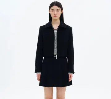 익명 배송 [새상품] 8 seconds 한국 숏 자켓 블랙