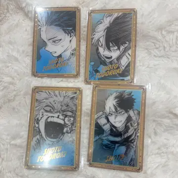 나의 히어로 아카데미아 금박 클리어 카드 컬렉션 토도로키 쇼토 4종 세트