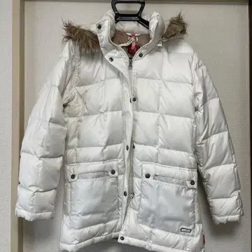 후드 부착 다운 자켓 미즈노 란버드 M 사이즈 여성용