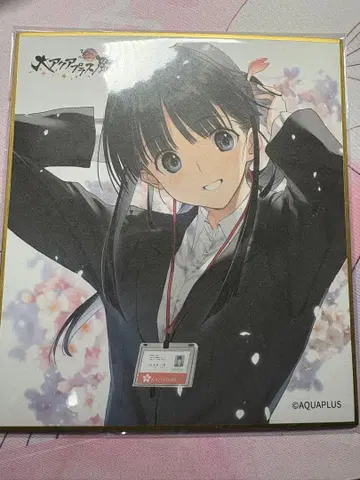 대 아쿠아플러스제 색지 스기우라 코하루 특전 WHITEALBUM2