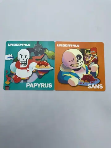 게이머 굿즈 코스터 UNDERTALE 언더테일 샌즈 & 파피루스