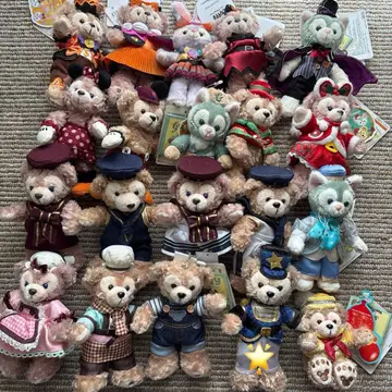 디즈니씨 더피 프렌즈 인형 배지 마스코트 더피