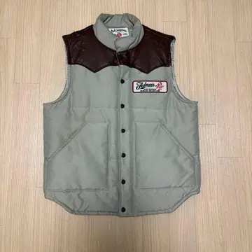 새상품급 테드먼 다운 베스트 TEDMAN 아메카지 카키 브라운