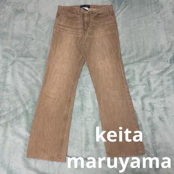 케이타 마루야마 스트레이트 데님 청바지 팬츠 y2k