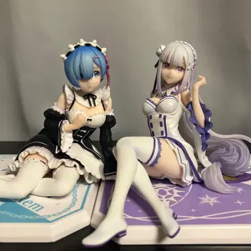 리제로 렘 에밀리아 피규어 2개 세트