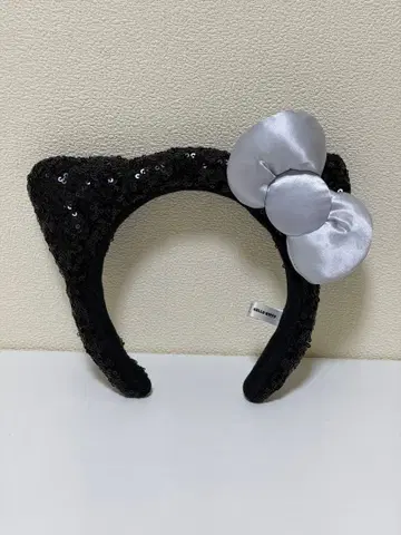 USJ 키티 머리띠 블랙 스팽글