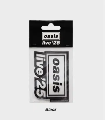 oasis 스티커 Live'25 블랙